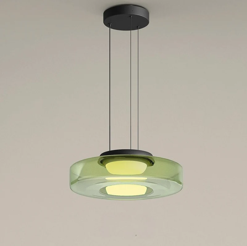 Lumineo LED Glass Pendant Light For Kitchen Island By Euroselle