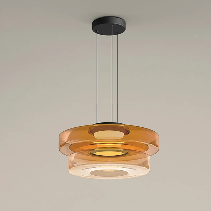 Lumineo LED Glass Pendant Light For Kitchen Island By Euroselle