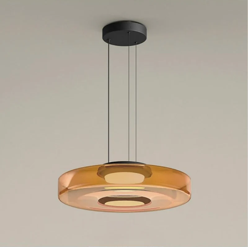 Lumineo LED Glass Pendant Light For Kitchen Island By Euroselle