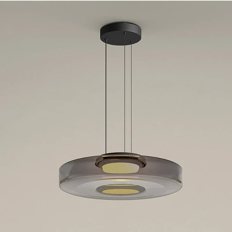 Lumineo LED Glass Pendant Light For Kitchen Island By Euroselle