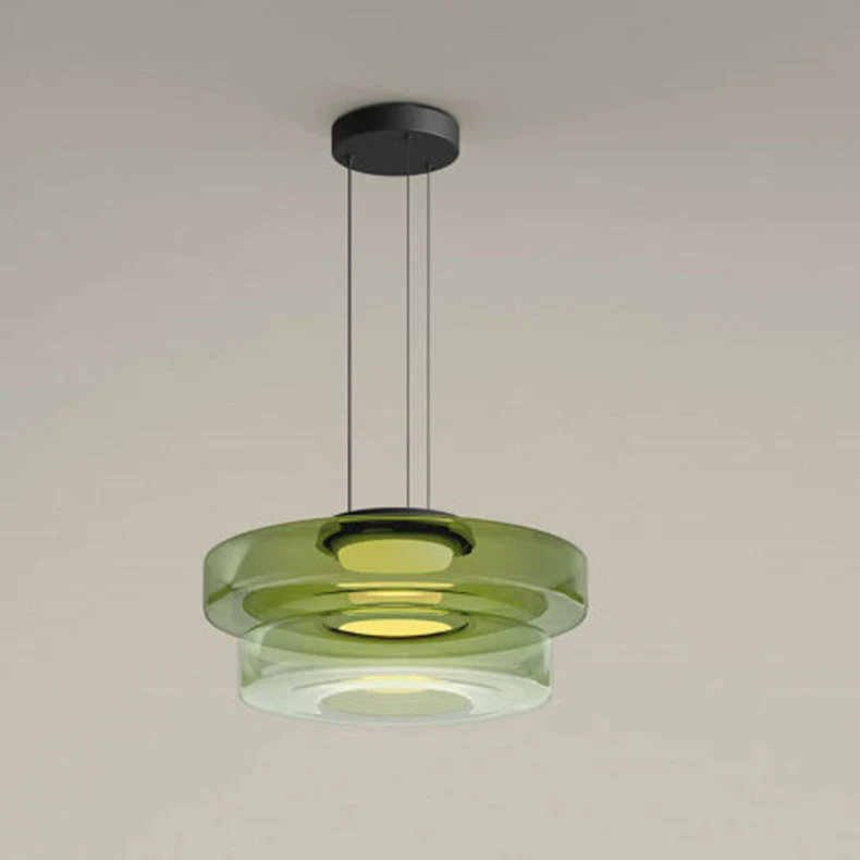 Lumineo LED Glass Pendant Light For Kitchen Island By Euroselle