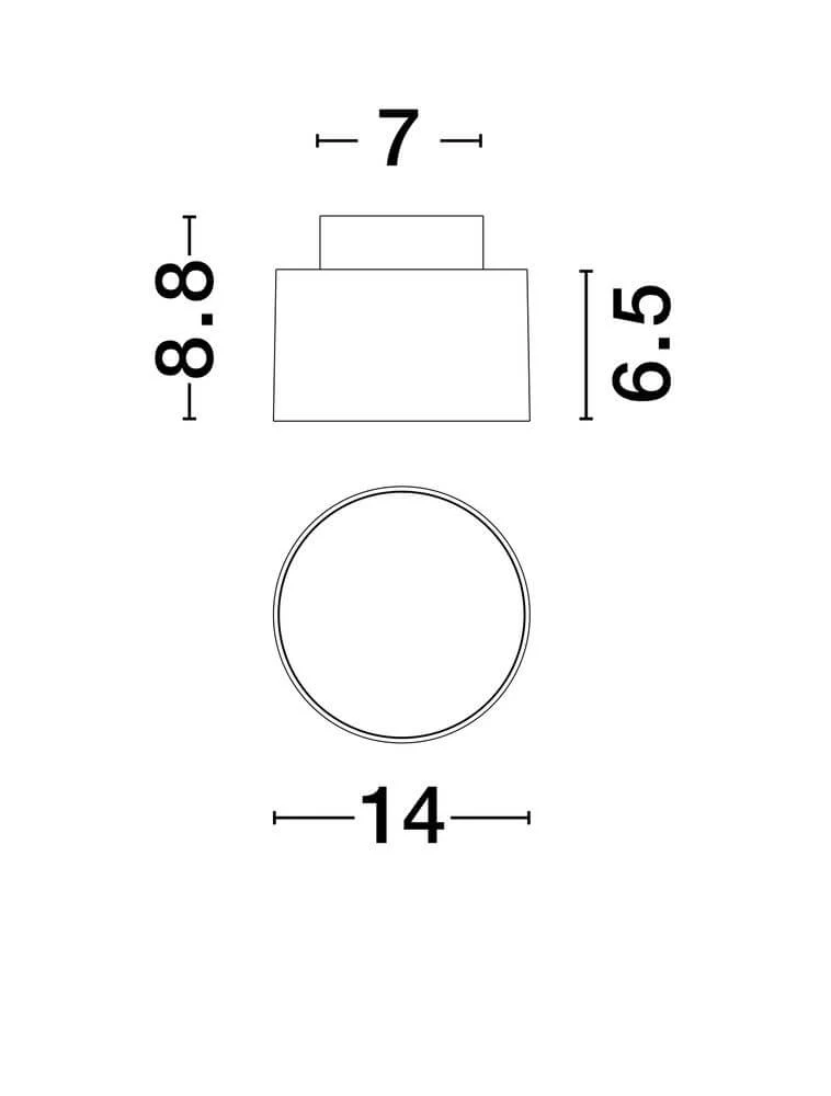 Ozen LED Deckenleuchte Ø 14cm 3000K