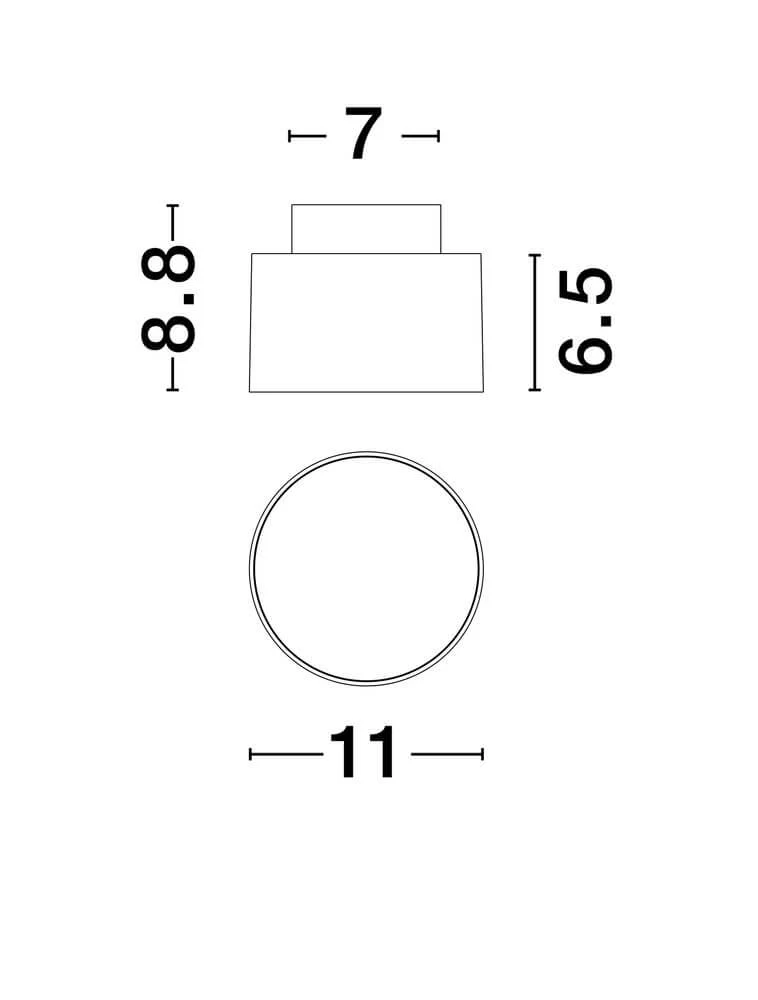 Ozen LED Deckenleuchte Ø 11cm 3000K