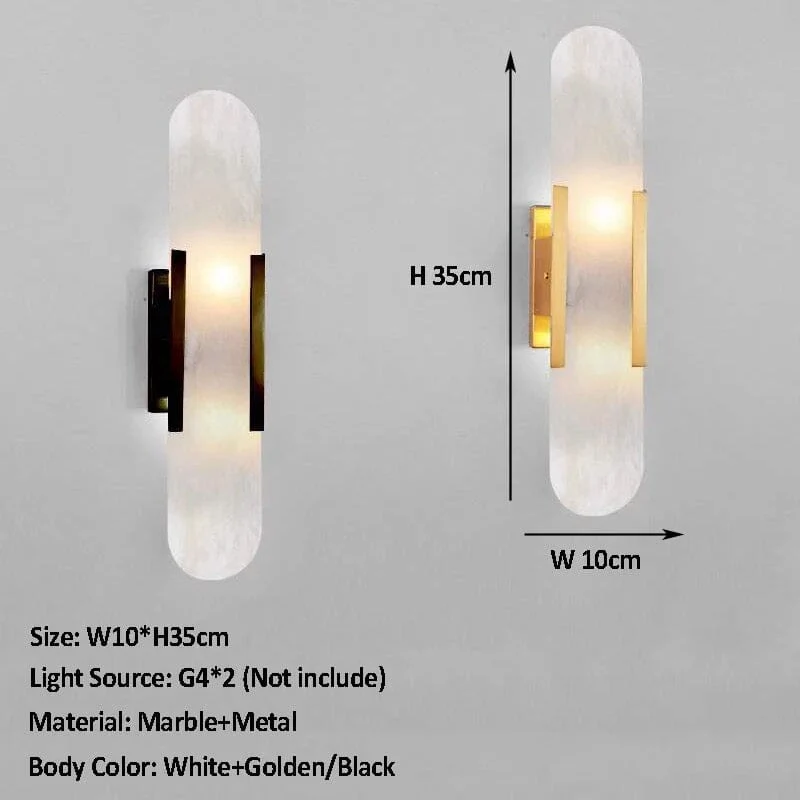Euroselle Royal Marble Wall Lamp Inspired By Roman Empire Design
