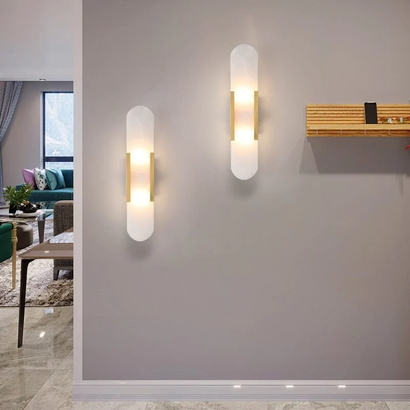 Euroselle Royal Marble Wall Lamp Inspired By Roman Empire Design