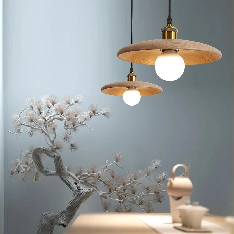 Dopwii Wooden Ceiling Pendant Lamp By Euroselle LED Light