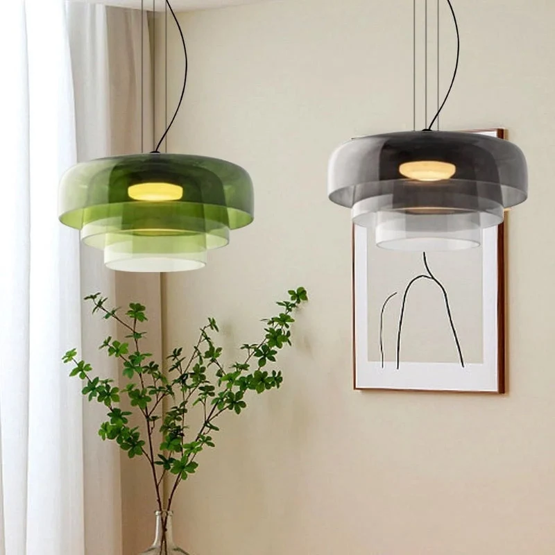 Euroselle Glass Ceiling Lamp With Medieval Charm And Modern Recessed Light