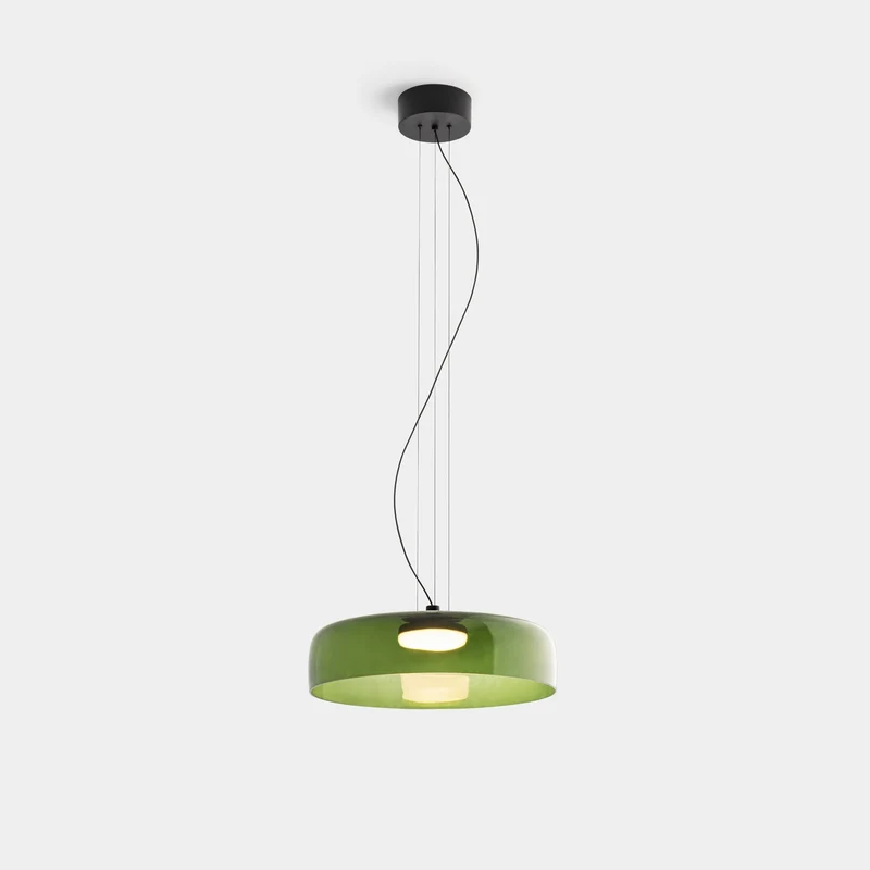 Euroselle Glass Ceiling Lamp With Medieval Charm And Modern Recessed Light