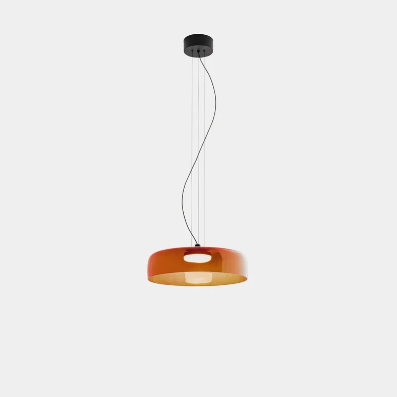 Euroselle Glass Ceiling Lamp With Medieval Charm And Modern Recessed Light