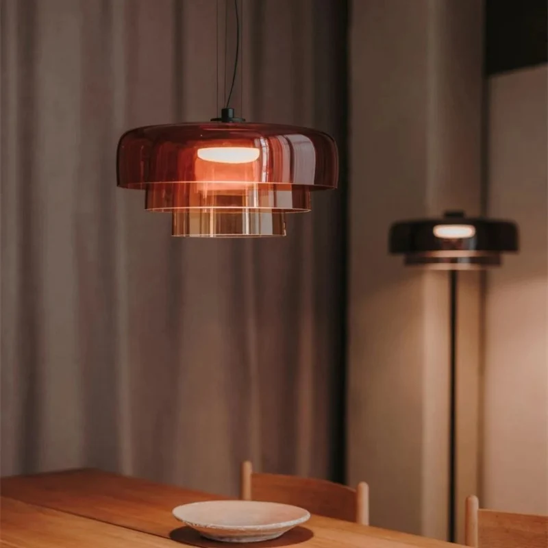 Euroselle Glass Ceiling Lamp With Medieval Charm And Modern Recessed Light