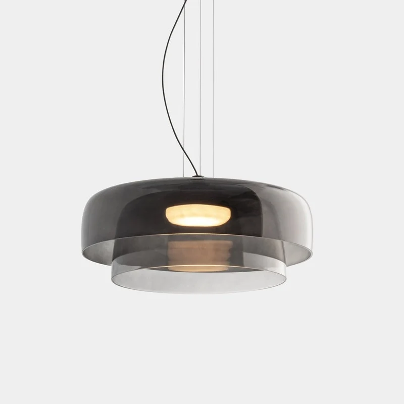 Euroselle Glass Ceiling Lamp With Medieval Charm And Modern Recessed Light