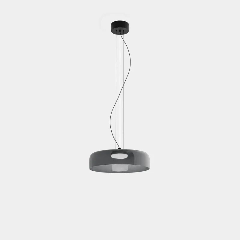 Euroselle Glass Ceiling Lamp With Medieval Charm And Modern Recessed Light