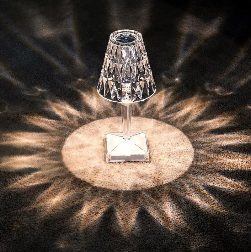 Euroselle Sparkling Crystal Lamp For Living Room Decor