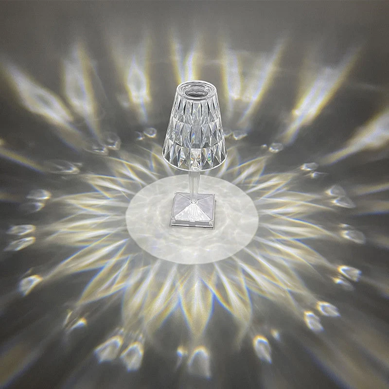 Euroselle Sparkling Crystal Lamp For Living Room Decor