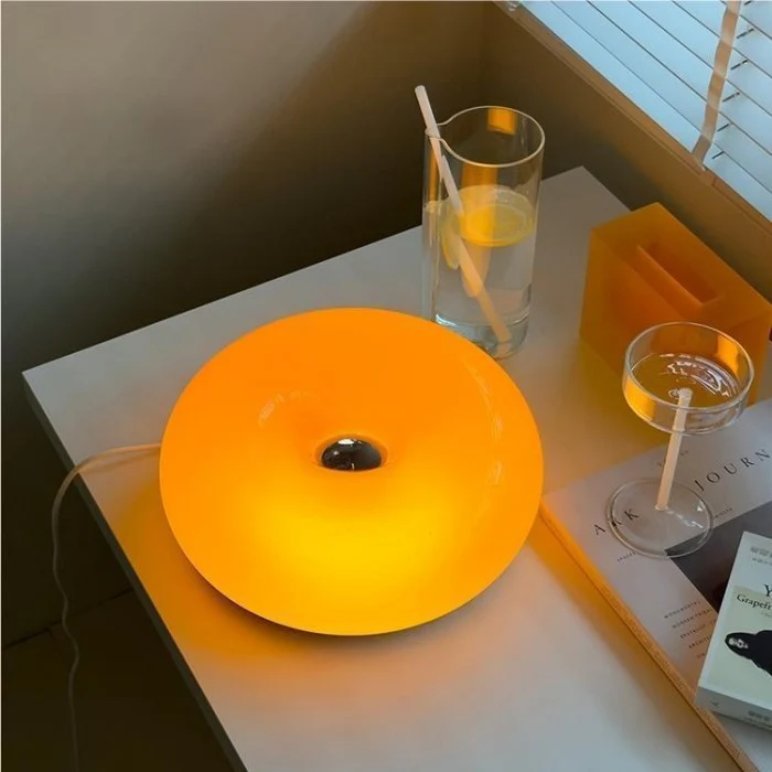 Bauhaus Donut Wall Light and Table Lamp by Euroselle