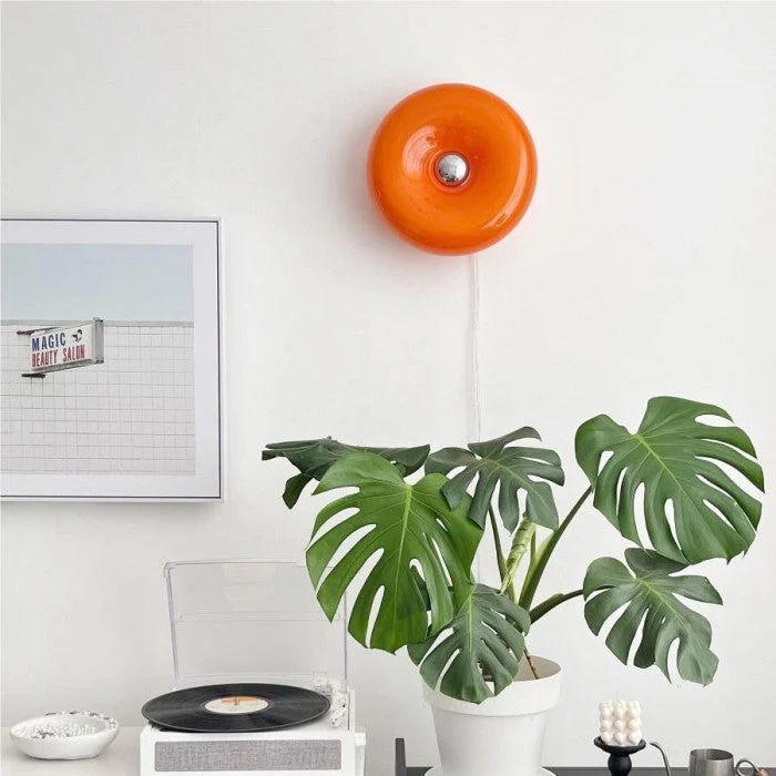 Bauhaus Donut Wall Light and Table Lamp by Euroselle
