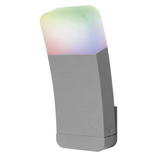 LEDVANCE Wifi SMART+ Outdoor Curve LED Wandleuchte RGBW mehrfarbig 9W hellgrau