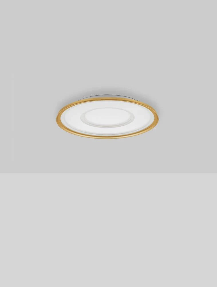 Figin LED Deckenleuchte 2-flammig 2700 5000K Weiß, Gold