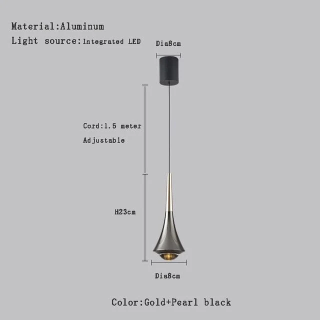 Gisela Pendants by Euroselle - Modern LED Water Drop Pendant Lights