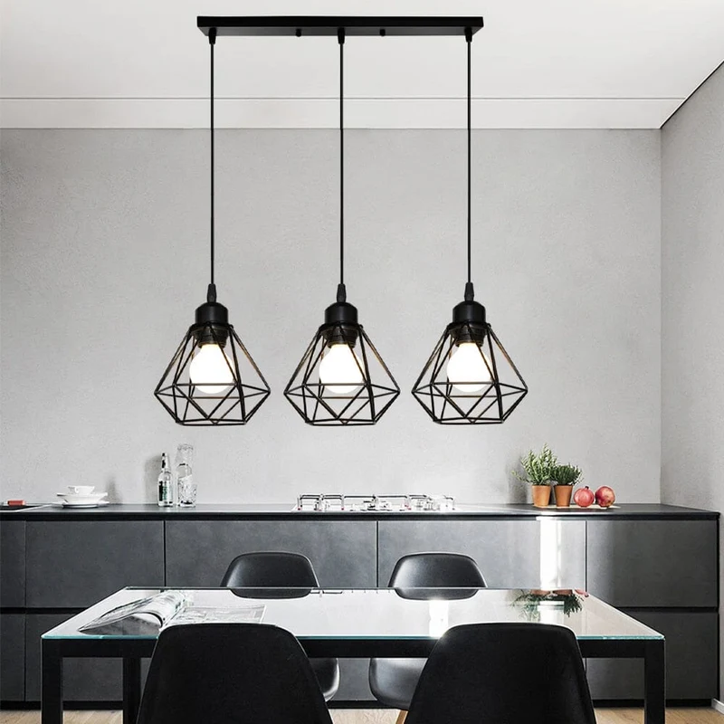 Euroselle Vintage Iron Frame Pendant Lamp Collection
