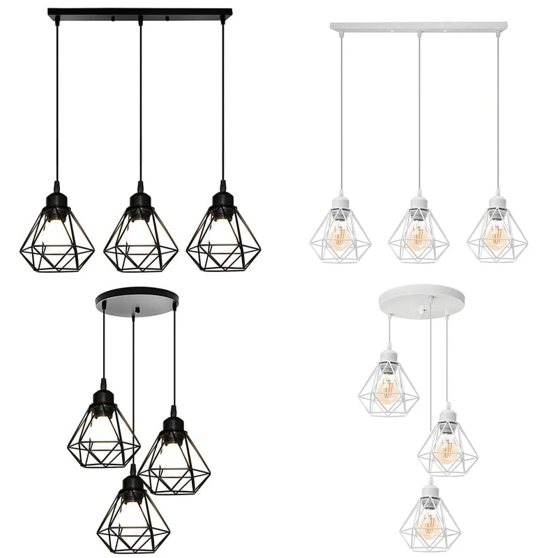 Euroselle Vintage Iron Frame Pendant Lamp Collection