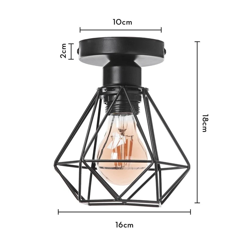 Euroselle Vintage Iron Frame Pendant Lamp Collection