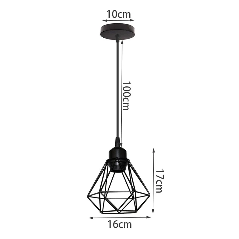 Euroselle Vintage Iron Frame Pendant Lamp Collection