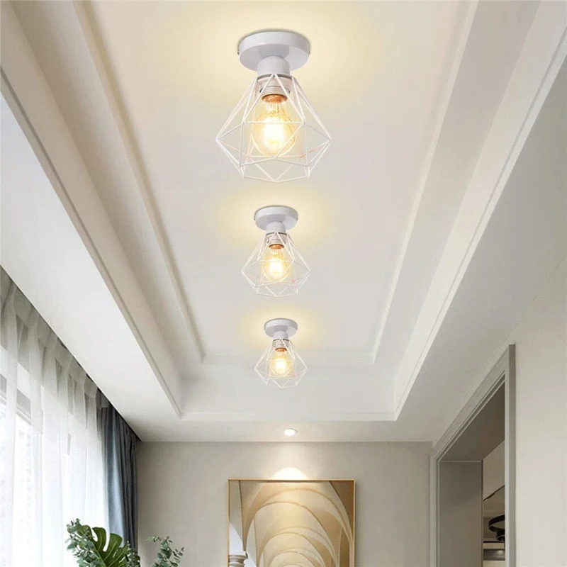 Euroselle Vintage Iron Frame Pendant Lamp Collection