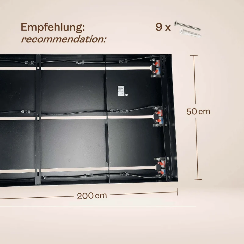 s.luce Velo Esstischlampe 12-flammig 200cm 3-reihig Ø 20cm