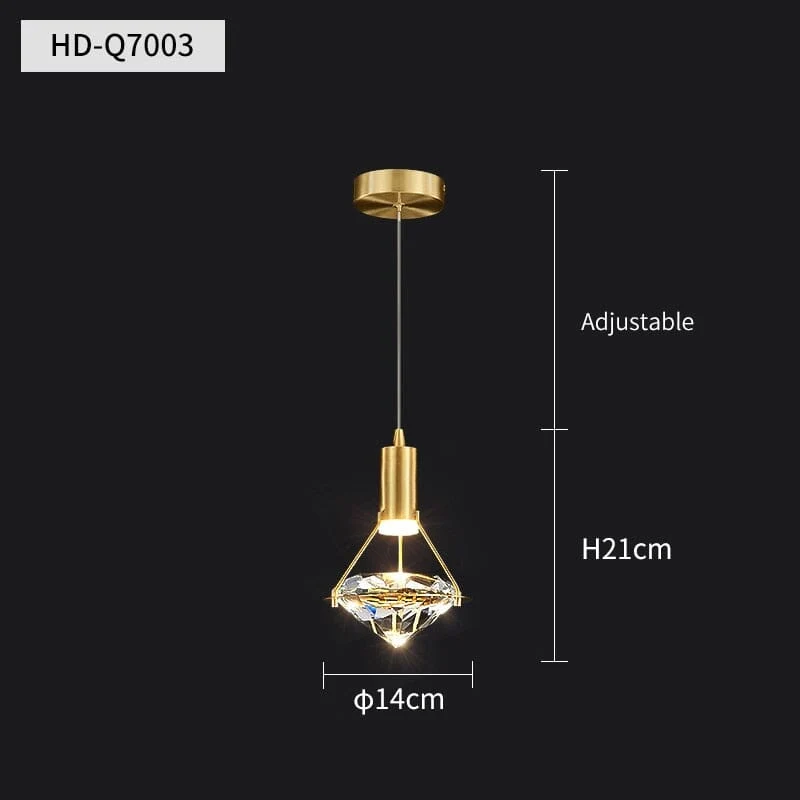 Euroselle The Modern Crystal Pendant Light For Home Decor