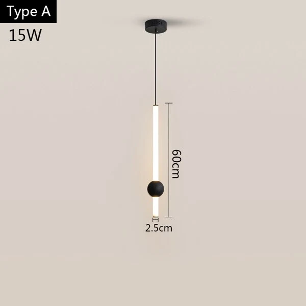 Zyzao Bar Pendant Lights Modern White Black Aluminium Euroselle