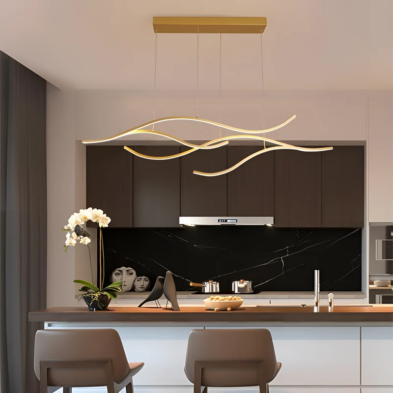 Euroselle Swimmingly Luxurious Semi-Flush Mount Pendant Light