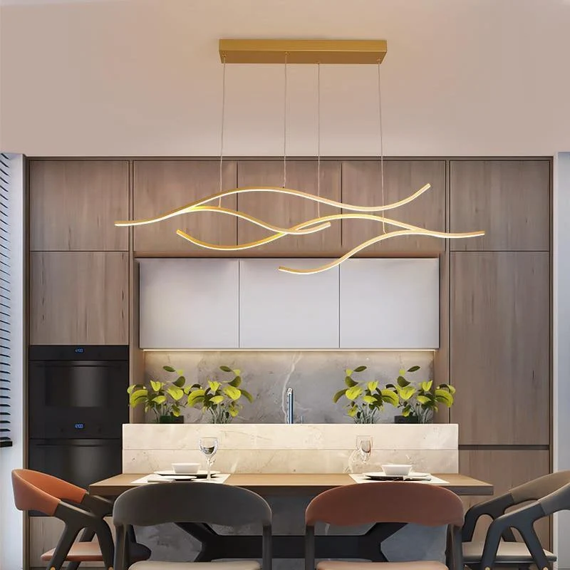 Euroselle Swimmingly Luxurious Semi-Flush Mount Pendant Light
