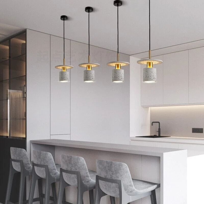 Euroselle Modern Terrazzo Pendant Lamp With Durable Iron Plating
