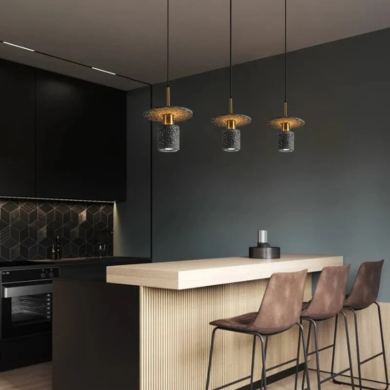 Euroselle Modern Terrazzo Pendant Lamp With Durable Iron Plating