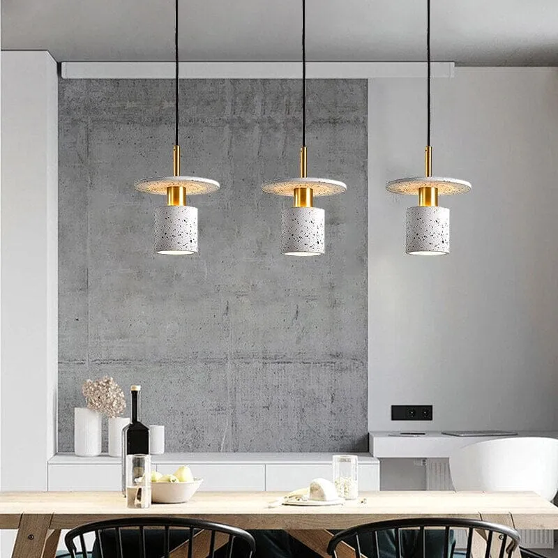 Euroselle Modern Terrazzo Pendant Lamp With Durable Iron Plating