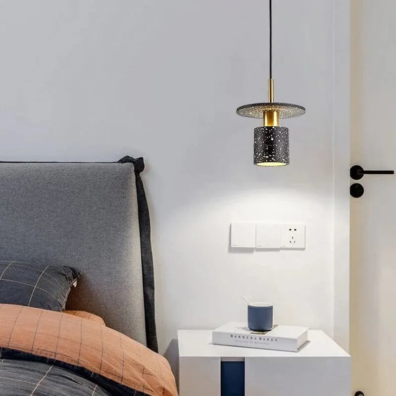 Euroselle Modern Terrazzo Pendant Lamp With Durable Iron Plating