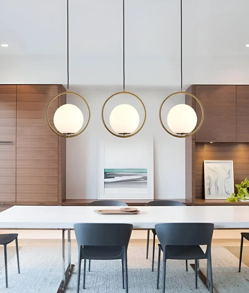 Euroselle LED Glass Ball Pendant Lights For Modern Home Decor