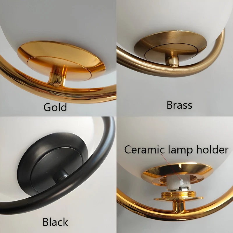 Euroselle LED Glass Ball Pendant Lights For Modern Home Decor