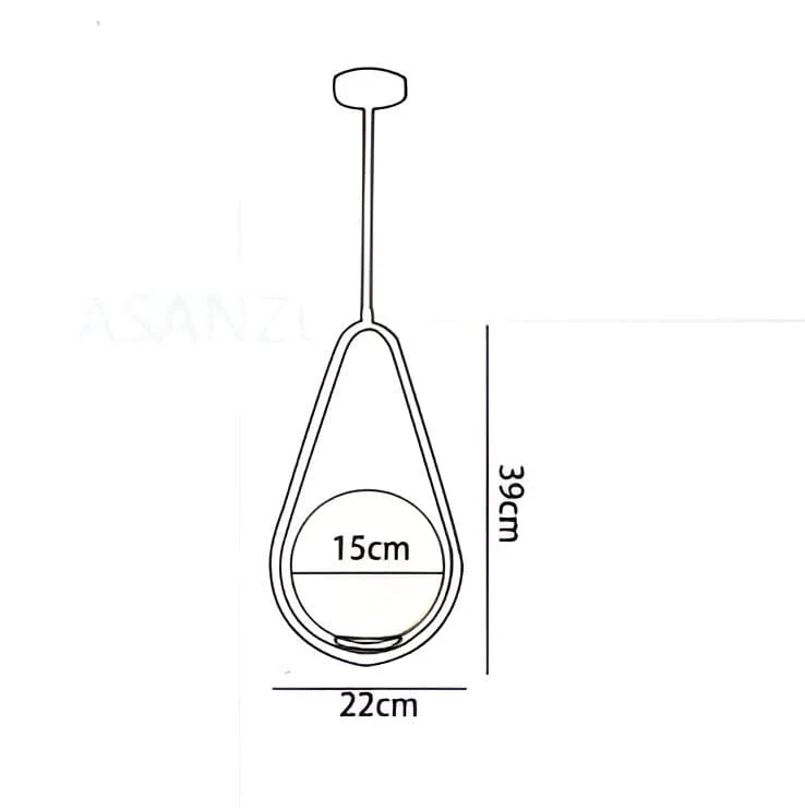 Euroselle LED Glass Ball Pendant Lights For Modern Home Decor