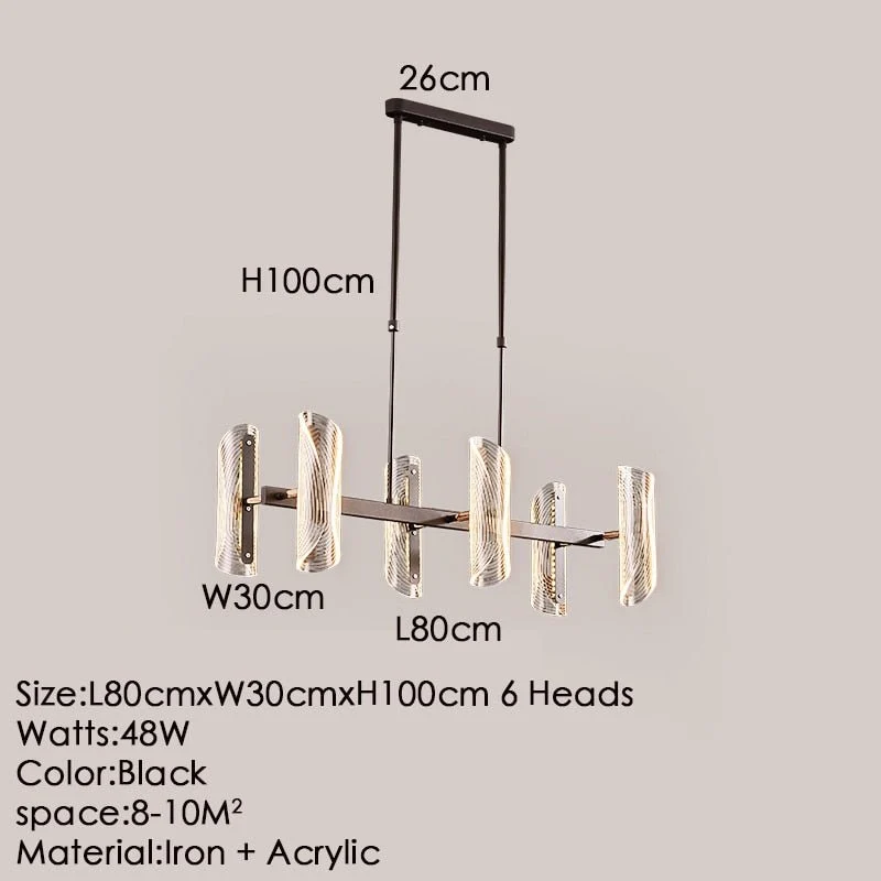 Euroselle Acrylic Transformable Pendant Light For Modern Interiors