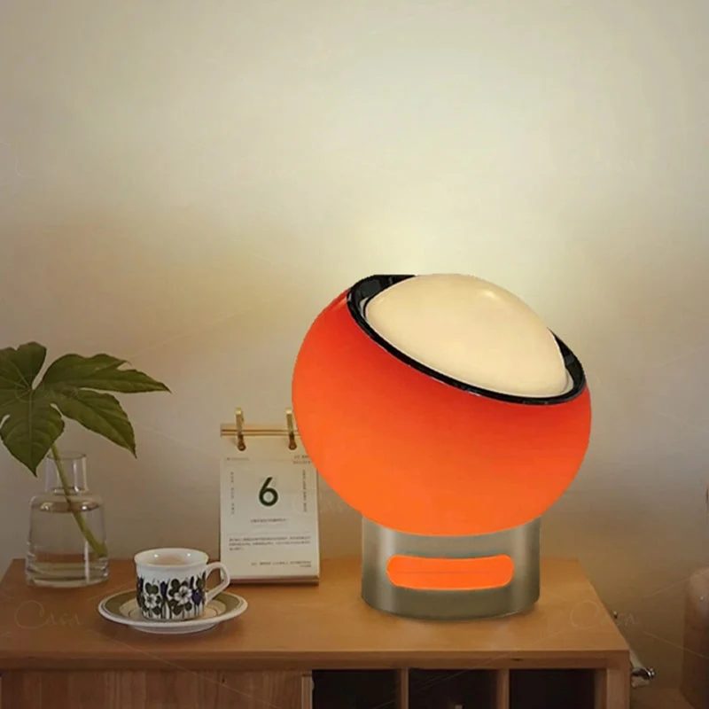 Euroselle French Opal Bauhaus Table Lamp With Opal Glass Shade