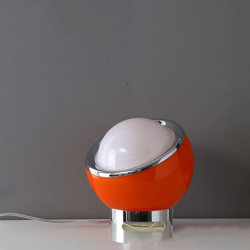 Euroselle French Opal Bauhaus Table Lamp With Opal Glass Shade