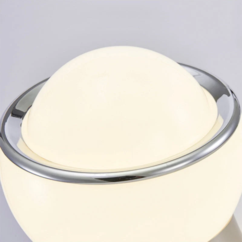 Euroselle French Opal Bauhaus Table Lamp With Opal Glass Shade