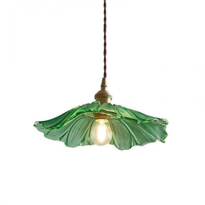 Marisol Lotus Glass Pendant Light For Bedroom And Living Room Euroselle