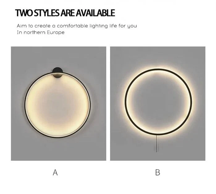 New Eclipse Round LED Wall Lamp Euroselle For Modern Homes