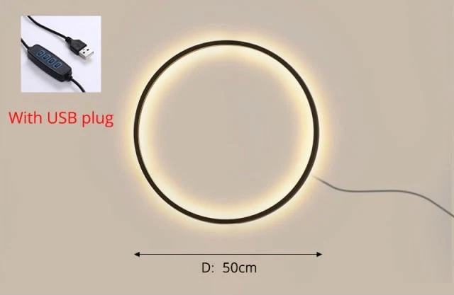 New Eclipse Round LED Wall Lamp Euroselle For Modern Homes