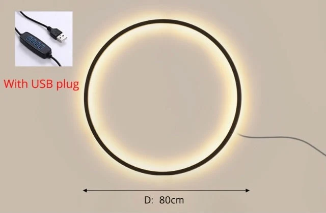 New Eclipse Round LED Wall Lamp Euroselle For Modern Homes