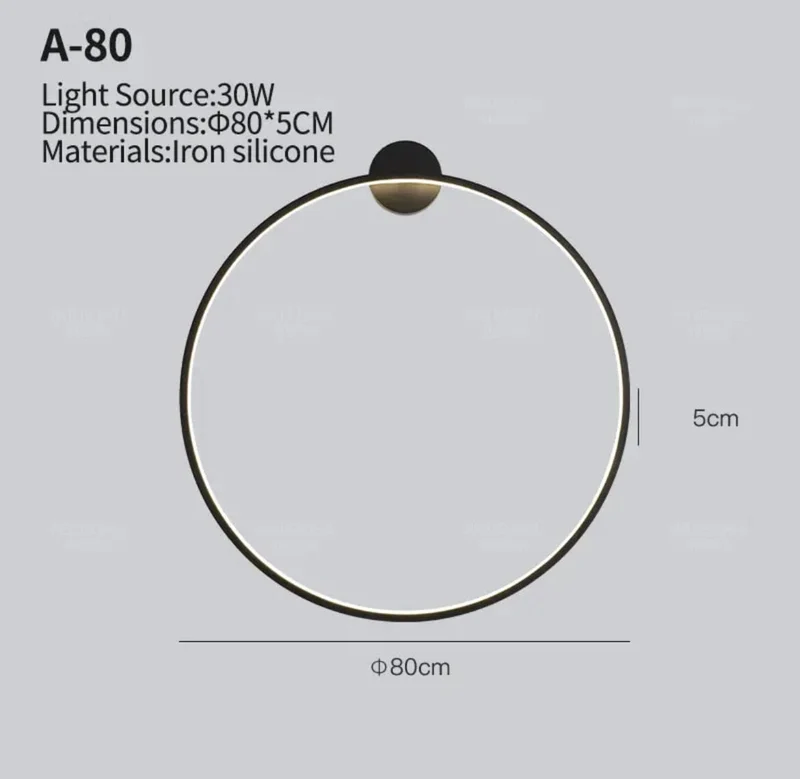 New Eclipse Round LED Wall Lamp Euroselle For Modern Homes
