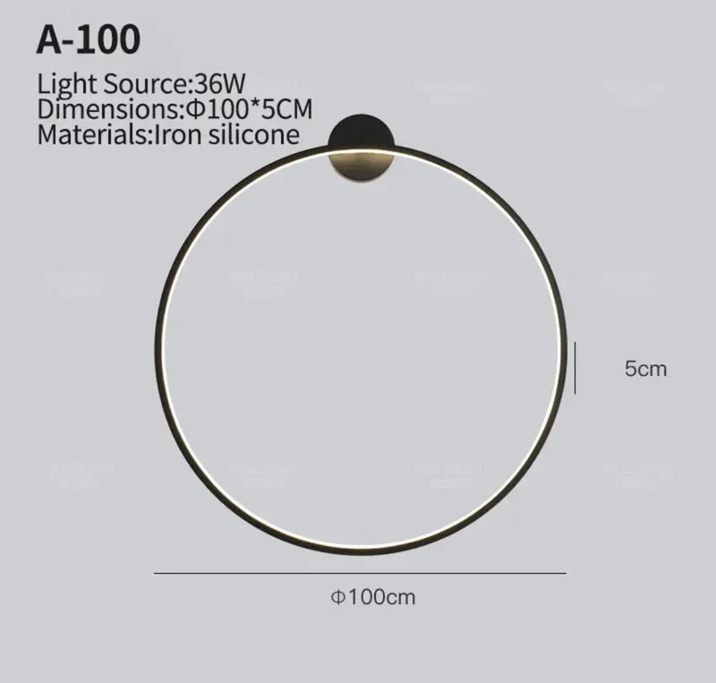 New Eclipse Round LED Wall Lamp Euroselle For Modern Homes